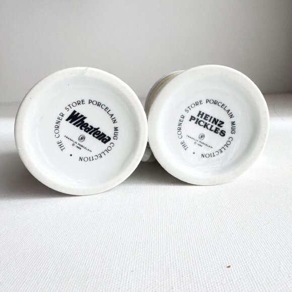 Vintage The Corner Store Mugs Set of 2 Wheatena and Heinz's Sweet Pickles - Picture 11 of 11